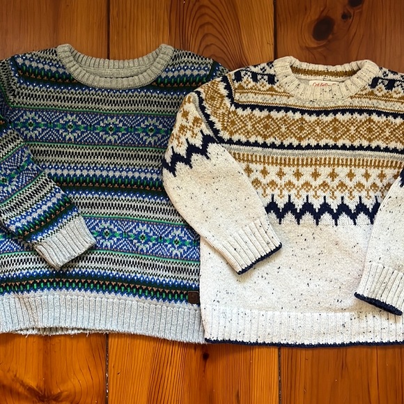 Janie and Jack Other - Fair isles 2T sweaters